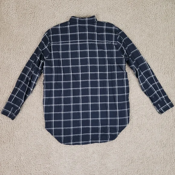 Madewell Ex Boyfriend Shirt in Windowpane Plaid - Picture 2 of 6